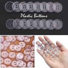 2/4 Holes Clear Plain Buttons