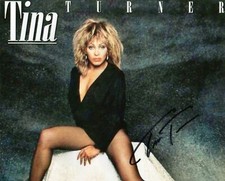 TINA TURNER AUTOGRAPHED SIGNED