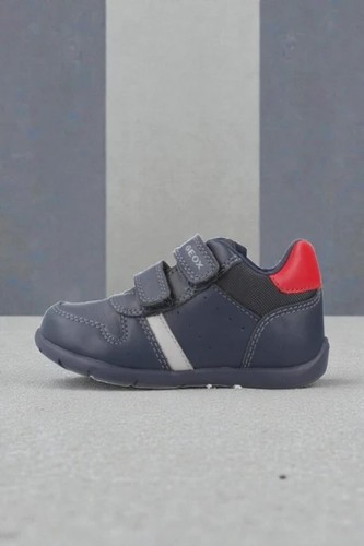 Geox kids navy red sneaker - navy,