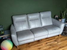 Oak Furnitureland Dylan 3-Seater Electric Recliner Sofa Oxford Grey