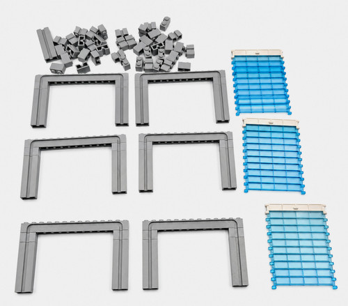 Lego garage light grey blue - light,