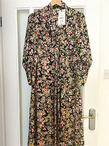 Zara floral wrap maxi dress - zara,
