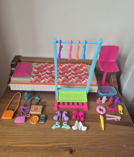 Barbie bedroom furniture set - barbie,