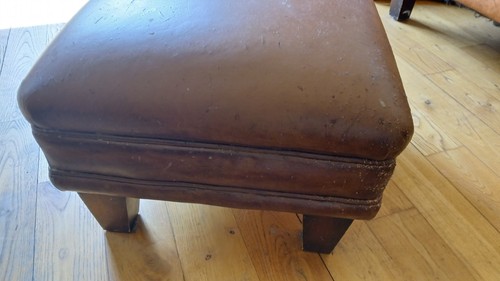Laura ashley leather footstool - laura,