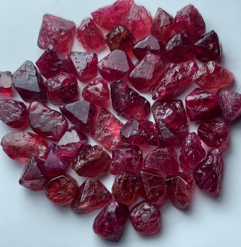 Natural red spinel - ct,