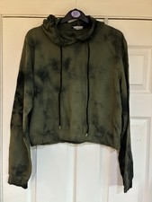 Ladies Khaki Tie Dye Hooded