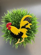 Vibrant Chicken Acrylic Brooch