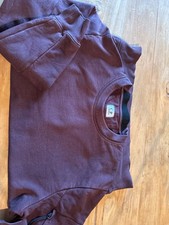 CP COMPANY BURGUNDY  SWEATSHIRT SMALL NO LENS