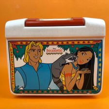 Rare Vintage Disney Princess Pocahontas Lunch Box Kibouki Storage Case 1990s