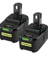 2 Pack 5.5Ah Li-ion P108 Replacement Battery for Ryobi 18V One Battery Compatibl