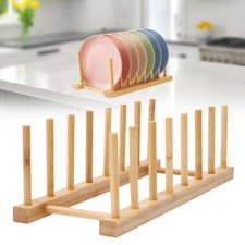 Wooden Dish Plate Cup Stand