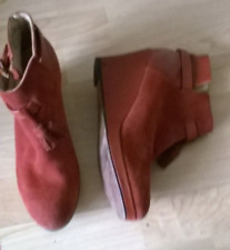 Ladies  Wolverine 1000 mile Rockford ankle boots  size 5.5  rust suede/leather