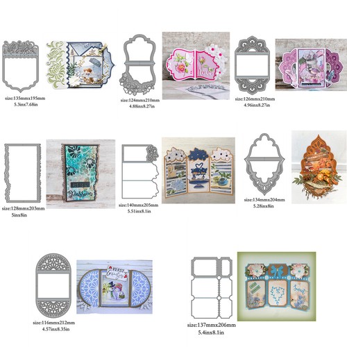 Fold card metal cutting - 3d,