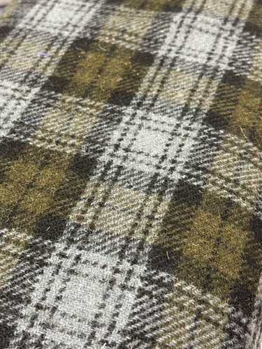 Harris tweed olive green and - tweed,