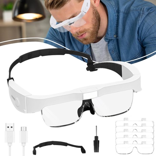 Magnifying glasses with light - with,