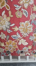 Dorma Samira Saffron Red Blackout Eyelet Curtains 66 x 72" / 168cm x 182cm BNIP