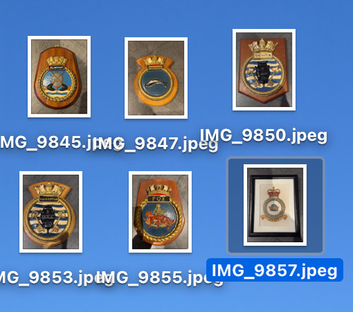 Naval plaques hand - plaques,