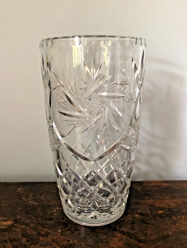 Vintage lead crystal vase - vintage, –