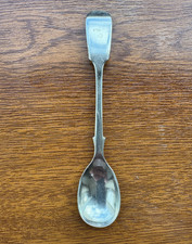 Antique Sterling Silver Fiddle Pattern Spoon – Victorian/Georgian Collectable
