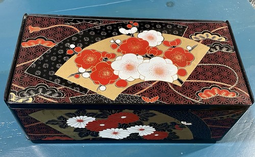 Japanese lacquer tissue box - lacquer,