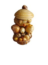 Vintage Sea Shell Ornament Kitsch Home Decor Beach House Person 8cm
