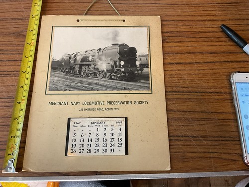 Vintage 1969 calendar merchant - calendar,