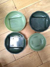 PLASTIC ROUND GREEN BOWL/POSY DISHES FOR OASIS FOR FLOWER ARRANGEMENTS 
