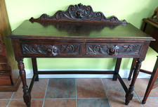 Antique oak Victorian gothic