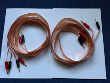 Nordost Flatline Copper Speaker Biwire Cable 2m Pair 2 x 2 Metres Banana Plugs