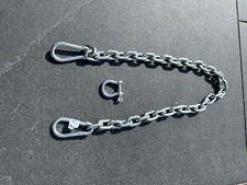 80 Cm Long Trailer Breakaway  Chain, 7mm  Grade 80 Chain Plus 2x 8mm  Snap-hooks