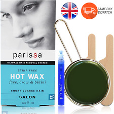 Parissa Hot Wax Bikini & Brazilian Waxing 3 Spatulas Kit With Strip Hard Wax