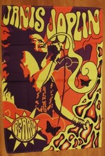 Janis Joplin Fabric Poster