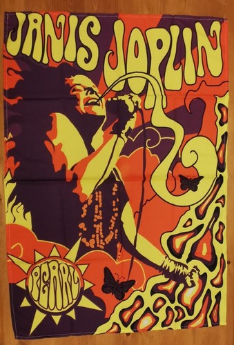 Janis joplin fabric poster - janis,