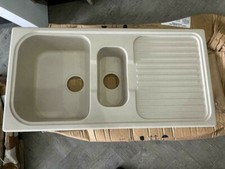 ASTRACAST CHAMPAGNE  BEIGE 1.5 BOWL GRANITE SINK  NEW -READ DESCRIPTION