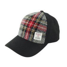 Grey & Red Harris Tweed Tartan