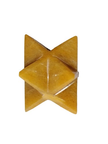 Yellow jasper merkaba - yellow,