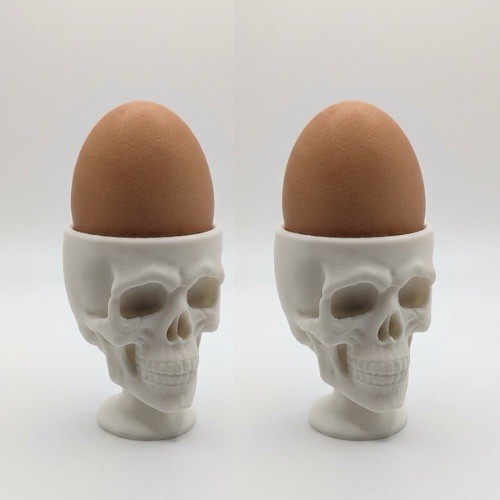 Skull egg cup holder - skull,