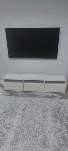Ikea stand with glass top - ikea, tv