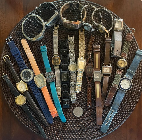 Vtg big wristwatch lot - lot, quartz