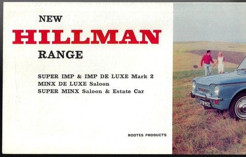Hillman range 1965 - hillman,