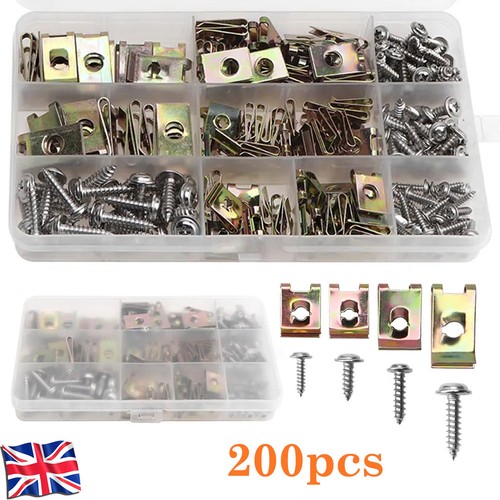 Assorted spire clips nuts - spire, u