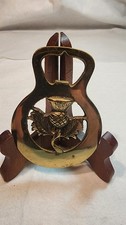Vintage Thistle Brass Medalion