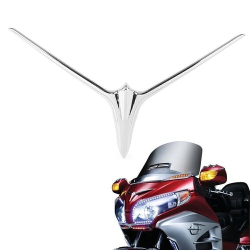 Chrome front fairing eyebrow - front,