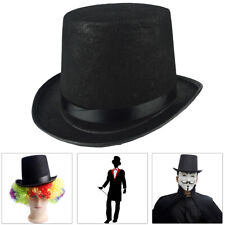 Adult Tall Stain Bell Top Hat Fancy Dress Costume Ringmaster Magician