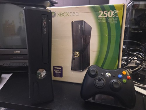 Xbox 360 slim 250 boxed - xbox, gb