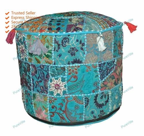 Hippie gypsy pouf ottoman - gypsy,