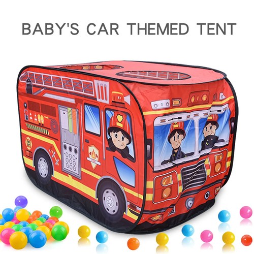 Kids fire truck - fire, tent