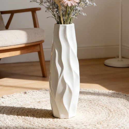 Ceramic flower vase standing - flower,