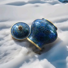 Cloisonné blue and gold