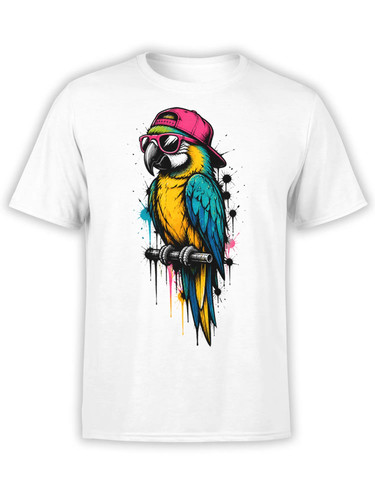 Neon beak parrot shirt - parrot, t-shirt